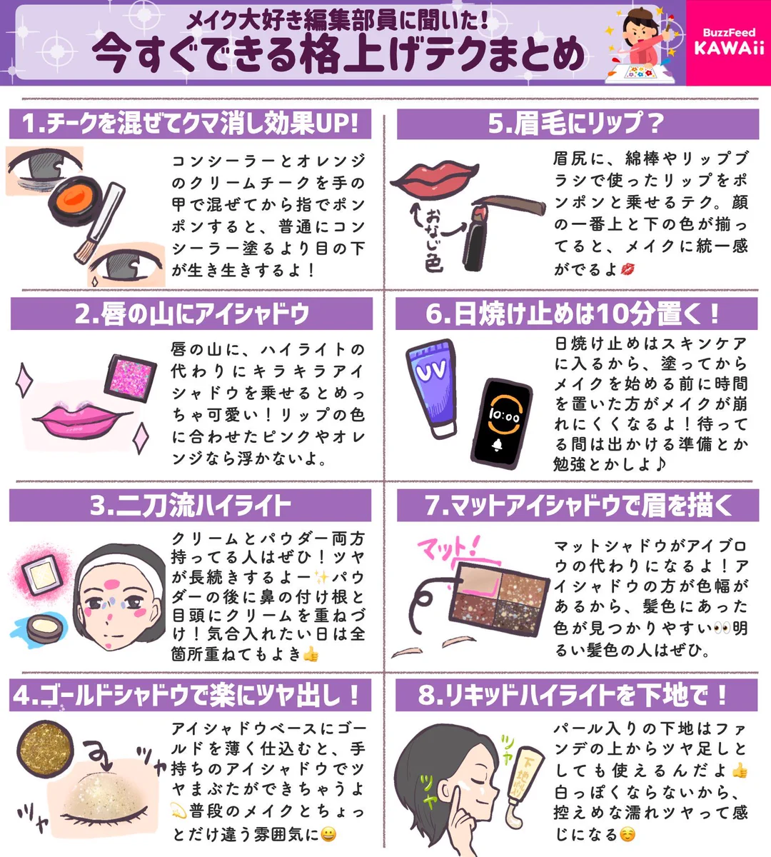 メイク大好き編集部員たちが実践中！これをやると更にかわいくなれちゃうよ！！
