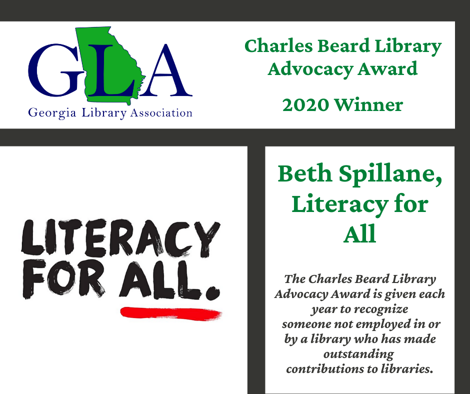 GOSA_GA's tweet photo. Congratulations to Beth Spillane, Director of Literacy for All! @LiteracyGeorgia. https://t.co/YBmSQ1RNzK