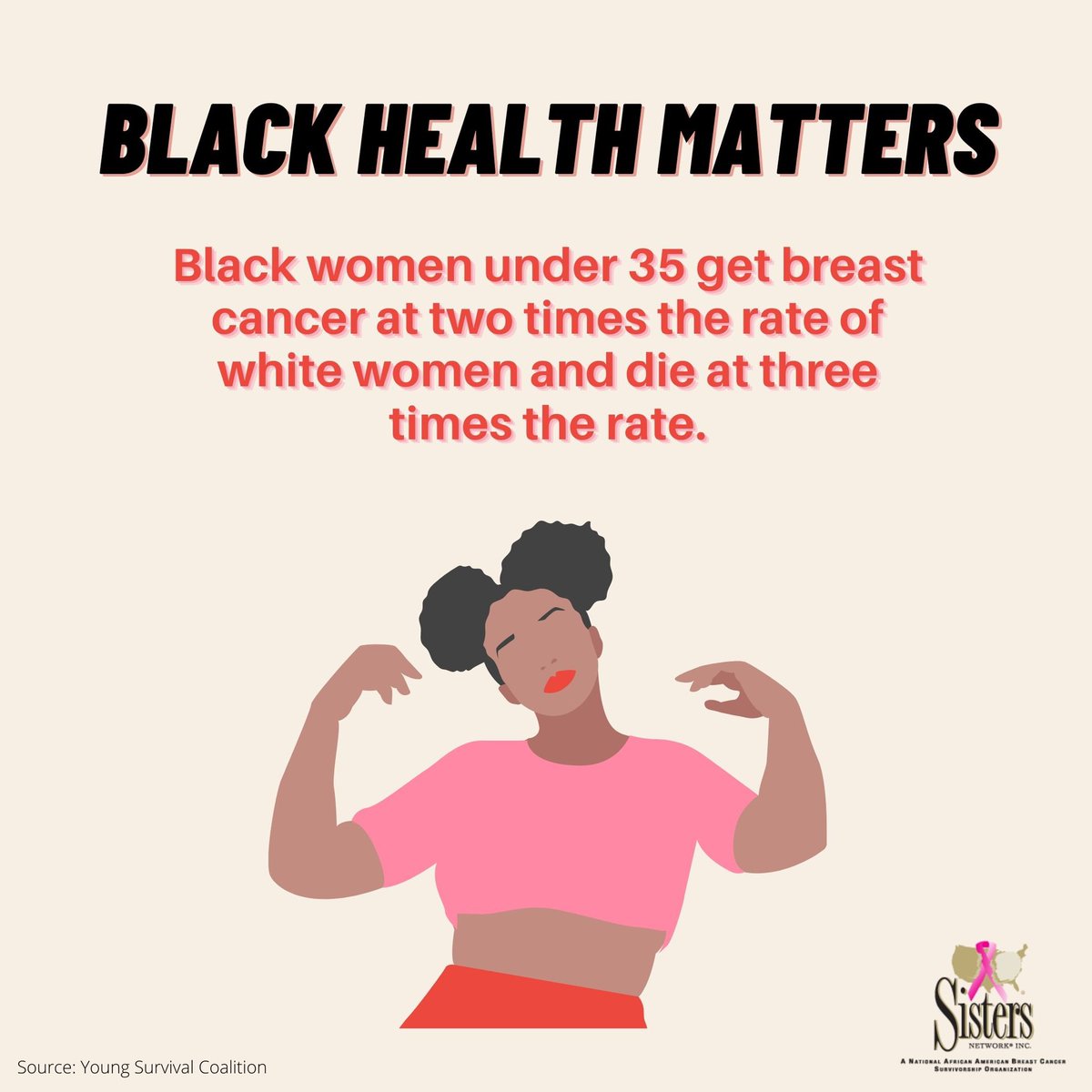 sistersnetwork's tweet photo. Black health matters! Check your breasts and make your health a TOP priority.

#blackhealth #makehealthapriority #breastcancer #breastcancerawareness #breastcancersurvivor #breasthealth #breasthealthawareness #stayhealthy #makehealthychoices https://t.co/t4CQWiDxTr