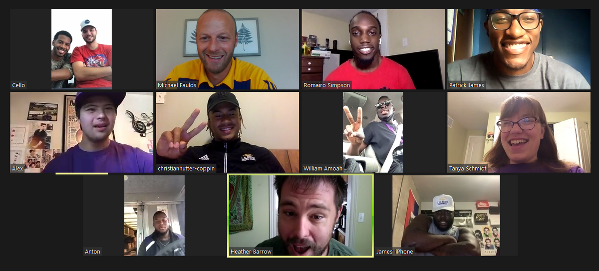 Michael Faulds (@michaelfaulds) on Twitter photo A bunch of my friends helped join me in a surprise birthday zoom call for <a href="/LaurierFootball/">Laurier Golden Hawks Football</a> biggest fan & community ambassador - Alex from <a href="/Light_House_KW/">Light House</a>
<a href="/ConnorCarusello/">Cello</a> @RomySimpson6 <a href="/PodrickJ/">Podrick</a> @Copp11n <a href="/WilliamAmoah6/">William Amoah</a> <a href="/AMLM__/">Anton Matthews</a> <a href="/JFlowzzz/">Mr.Incredible</a> A bunch of my friends helped join me in a surprise birthday zoom call for <a href="/LaurierFootball/">Laurier Golden Hawks Football</a> biggest fan & community ambassador - Alex from <a href="/Light_House_KW/">Light House</a>
<a href="/ConnorCarusello/">Cello</a> @RomySimpson6 <a href="/PodrickJ/">Podrick</a> @Copp11n <a href="/WilliamAmoah6/">William Amoah</a> <a href="/AMLM__/">Anton Matthews</a> <a href="/JFlowzzz/">Mr.Incredible</a>