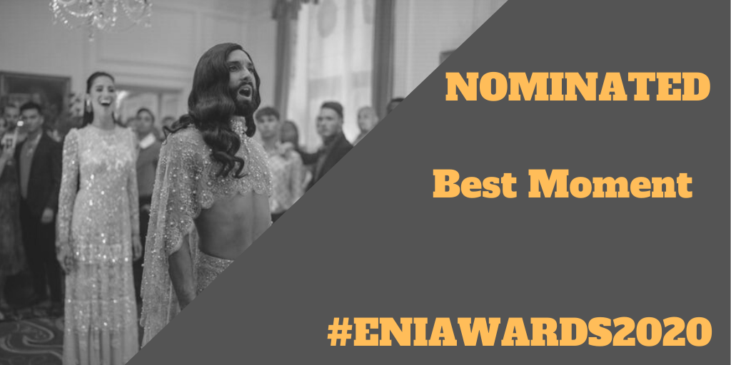 Best Moment Nominee:

Song-A-Long from @netflix's Eurovision Song Contest: Story of Fire Saga. Feat. @JohnLundvik @ConchitaWurst @NettaBarzilai @iambilalhassani @AlexanderRybak @LOREEN_TALHAOUI @JessyMATADOR etc.

Full list of nominees>>> wp.me/p4woMB-3v0

#ENIAwards2020