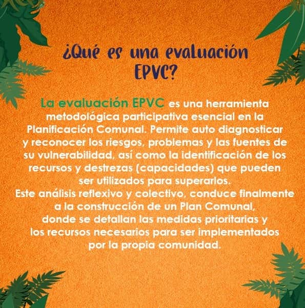 DecidiendoF's tweet photo. ¿Sabes qué es la EPVC?
✅La Evaluación Participativa de la Vulnerabilidad y Capacidad (EPVC) es una herramienta que se usa en la Planificación Comunal para identificar y reconocer los riesgos, los problemas, las fuentes de su vulnerabilidad, los recursos y destrezas. https://t.co/CbZ0yS718f