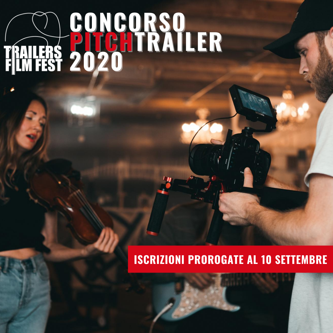 🎥Forza c'è tempo fino a 10 settembre per partecipare al Concorso Pitch Trailer di Trailers FilmFest

‼️ Due mesi di lockdown non sono stati una passeggiata e a molti di noi hanno impedito di svolgere la propria attività. 
🎥 Aspettiamo le vostre idee di film da realizzare