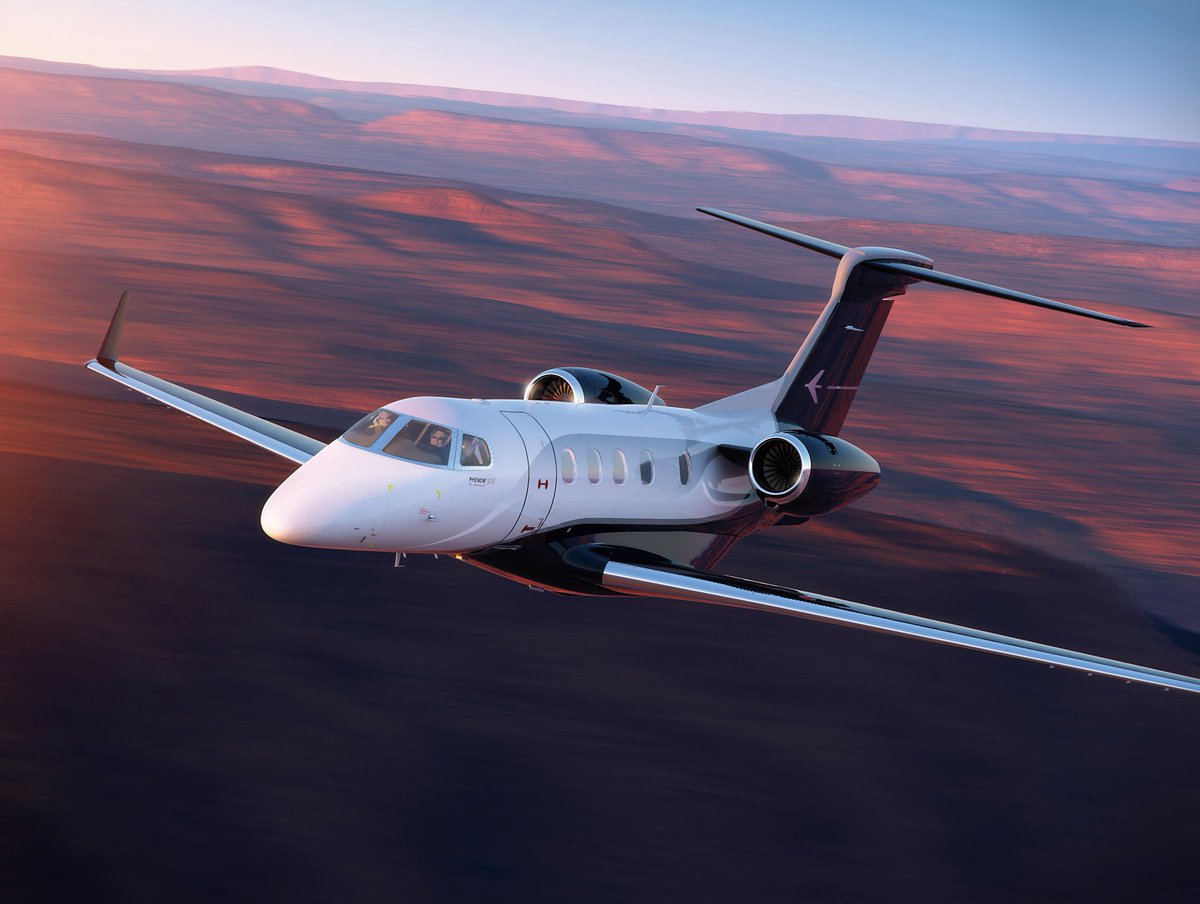 flyvictor's tweet photo. Soaring in high-demand, the Embraer Phenom 300 is our top trending #aircraft right now. 

How will you reach your destination? #flyvictor #flysmarter https://t.co/qp49pCK8gF