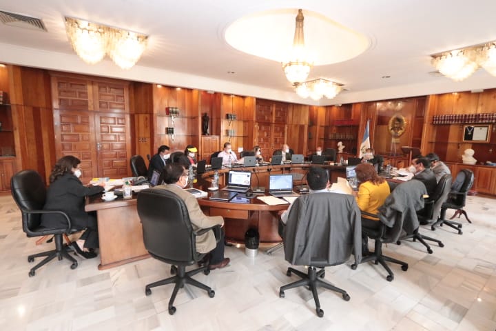 OJGuatemala's tweet photo. #OJAhora | Se realiza el Pleno de Magistrados de la Corte Suprema de Justicia.
#OJGuatemala
#PlenoCSJ https://t.co/ANbq8rGZGX