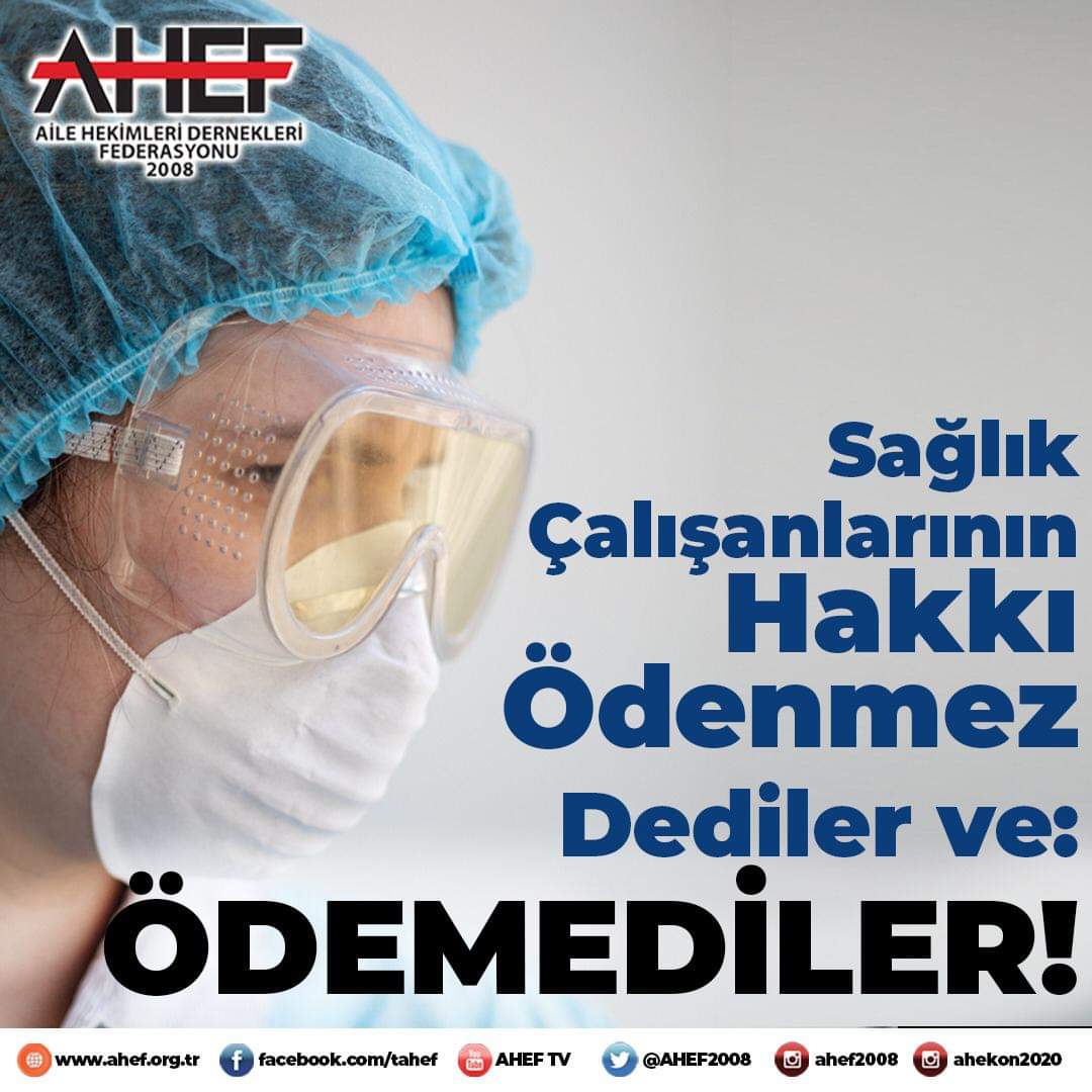 #eködemesözünüzütutun <a href="/saglikbakanligi/">T.C. Sağlık Bakanlığı</a> ,<a href="/drfahrettinkoca/">Dr. Fahrettin Koca</a> <a href="/halksagligigm/">Halk Sağlığı Genel Müdürlüğü</a> Sayın  bakan pandemide en çok  emek veren aile hekimligi çalışanlarına  sözünüzü tutun