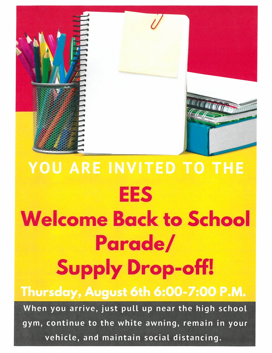 Back to School Parade / Supply Drop-Off!