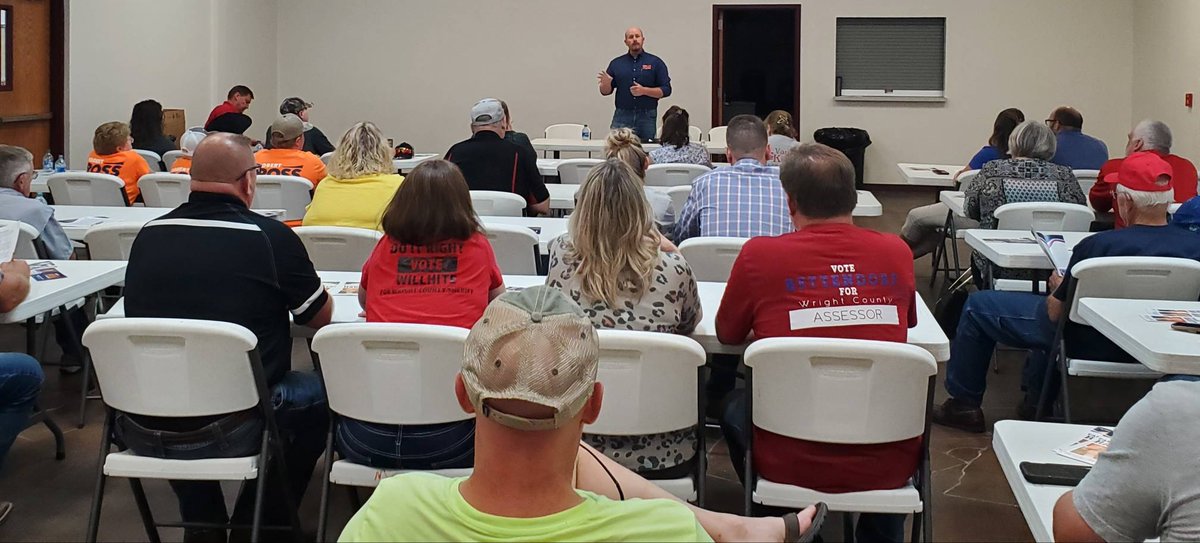 Really enjoyed getting to visit with folks at the Wright County Farm Bureau's candidate forum in Mansfield!