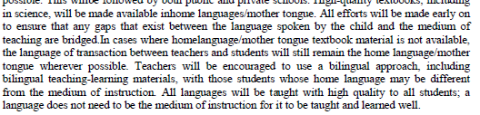 Great to see MLE emphasized- including creating the ecosystem around it. Again, which languages would be emphasized? State languages or tribal languages? @immle19