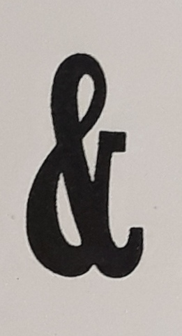 Your word of the day is:AMPERSANDn.An ampersand is the logogram '&' and represents the conjunction 'and'. It originated as a ligature (a character consisting of two or more joined letters) of the Latin 'et' which means 'and' in English.