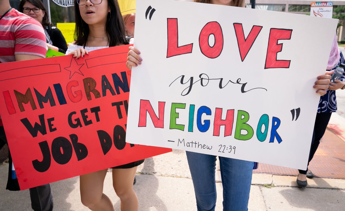 Wisdom cries out in the street; in the squares she raises her voice.
~Proverbs 1:20

First photo by Paul Jeffrey at a #BlackLivesMatter protest on June 7, 2020.
Last 3 photos are from the ELCA's march to ICE building in Milwaukee, WI during the 2019 Churchwide Assembly.