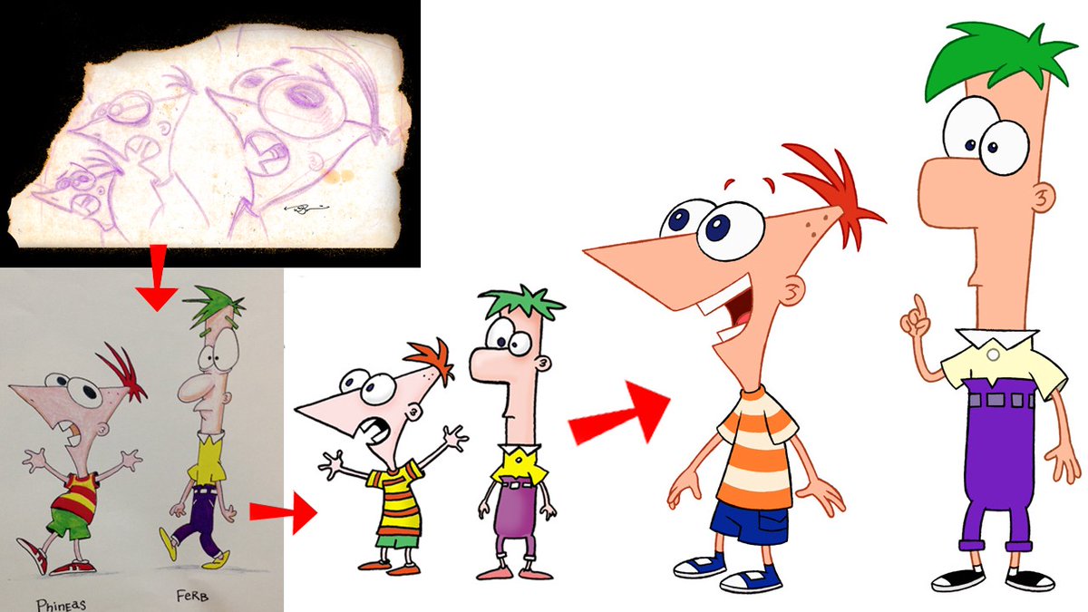 Wrapping up. Phineas & Ferb is almost universally loved as a cartoon. The writing is certainly clever, but I think a lot of credit is due to a unique take on a 'cartoon boy' design. Instantly recognizable, and fun for kids to draw I suspect.Read more: https://medium.com/innovation-insider/character-design-innovation-with-crayons-and-butcher-paper-c6ff5728d25c