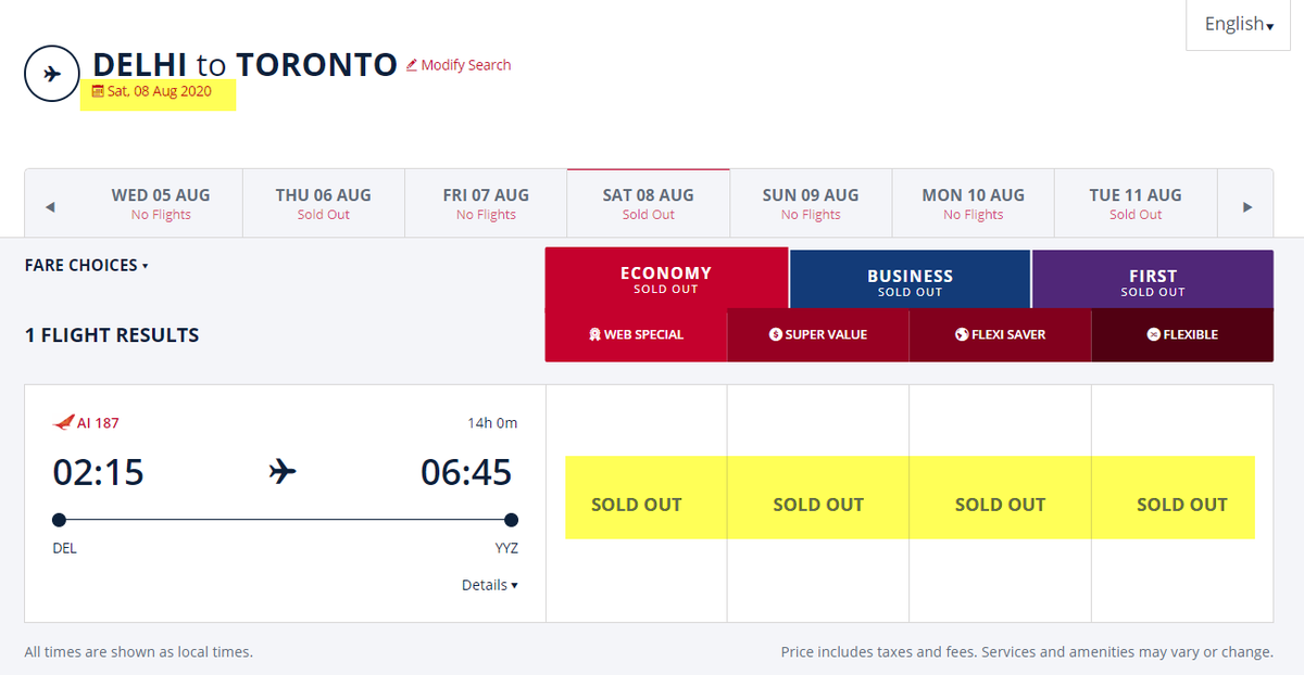 sanj_v_b's tweet photo. @airindiain Looks like all tickets are already sold out before 8 pm. https://t.co/WGjFABt5d6