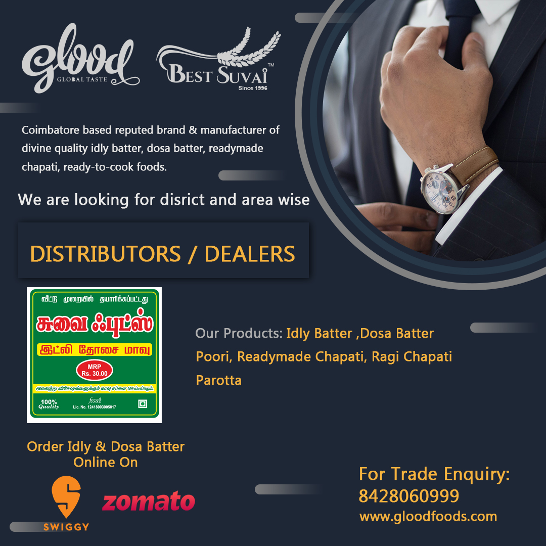 FoodsGlood's tweet photo. Distributors Wanted For A Leading FMCG Company by suvai foods. Dealer and distributors franchise a financially rewarding business in the growing.
Glood Foods - For Trade Enquiry: 8428060999
Order Online: https://t.co/1l6MBfBNz7

#foodphotography #foodspotting #foodstagram #food https://t.co/JTCvK5Eb8H