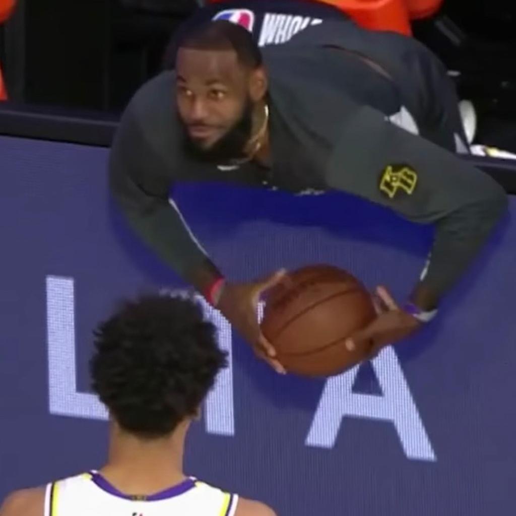 SportsCenter's tweet photo. *Checks calendar to see real NBA games are one day away* 😏 https://t.co/l4NUNuO08I