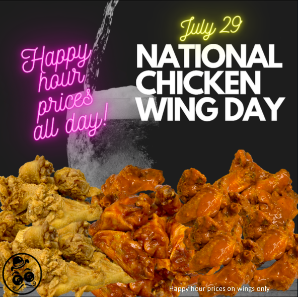 hooligans_pub's tweet image. It's National Chicken Wing Day! Happy hour prices on our wings all day long! #WINGS #WingWednesday #NationalChickenWingDay