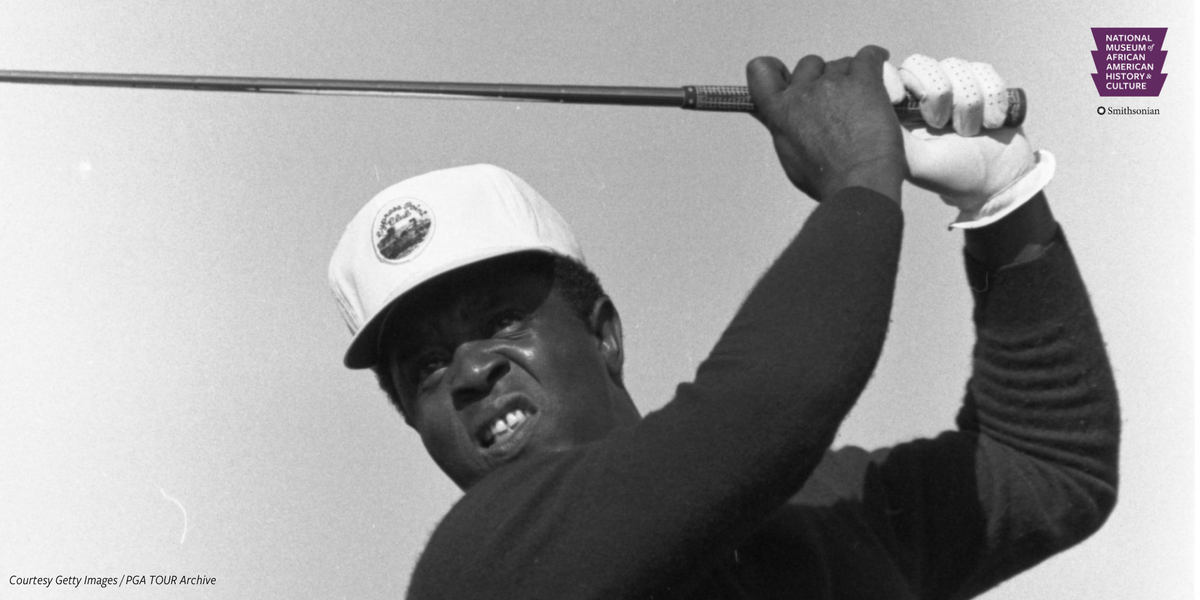 In 1975, Lee Elder became the first African American pro golfer to compete in the Masters Tournament. Elder missed the cut after the first two days of play in 1975, but he returned to the Masters in 1977 and finished in the top 20 at the age of 40. #GameChangers