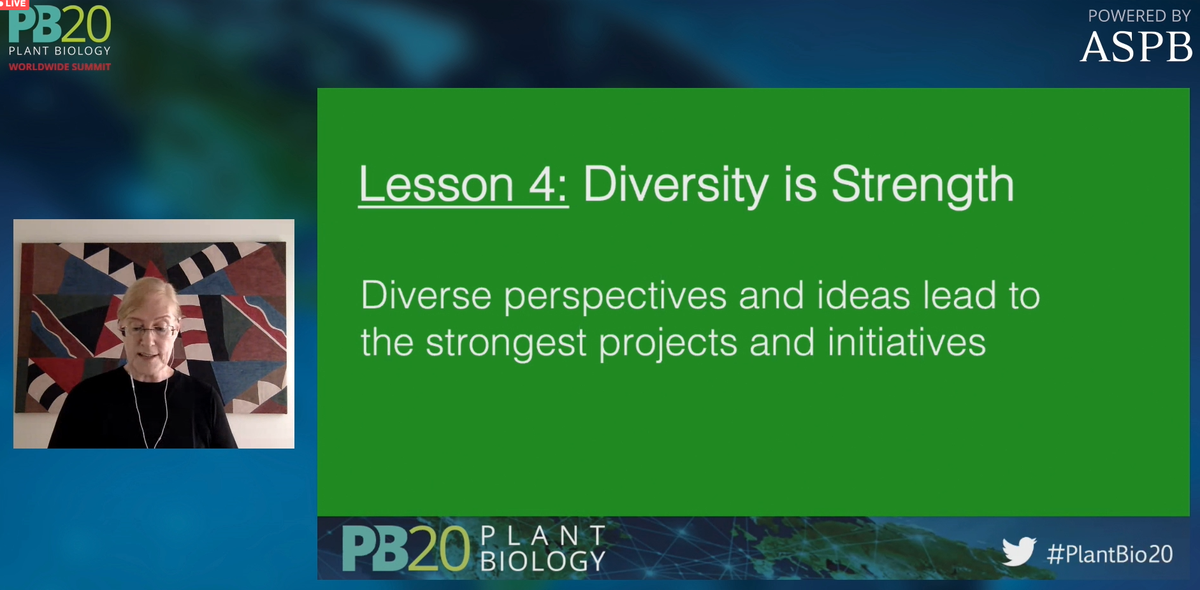 GARNetweets's tweet image. Early candidate for quote of #PlantBio20 from Jane Silverthorne '@NSF is not the Borg Collection’ ◼️
She provides a perspective on the The National Plant Genome Initiative’, for which they had awesome advice!
1.  Public Access Accelerates Progress ✅
2. Diversity is Strength✅