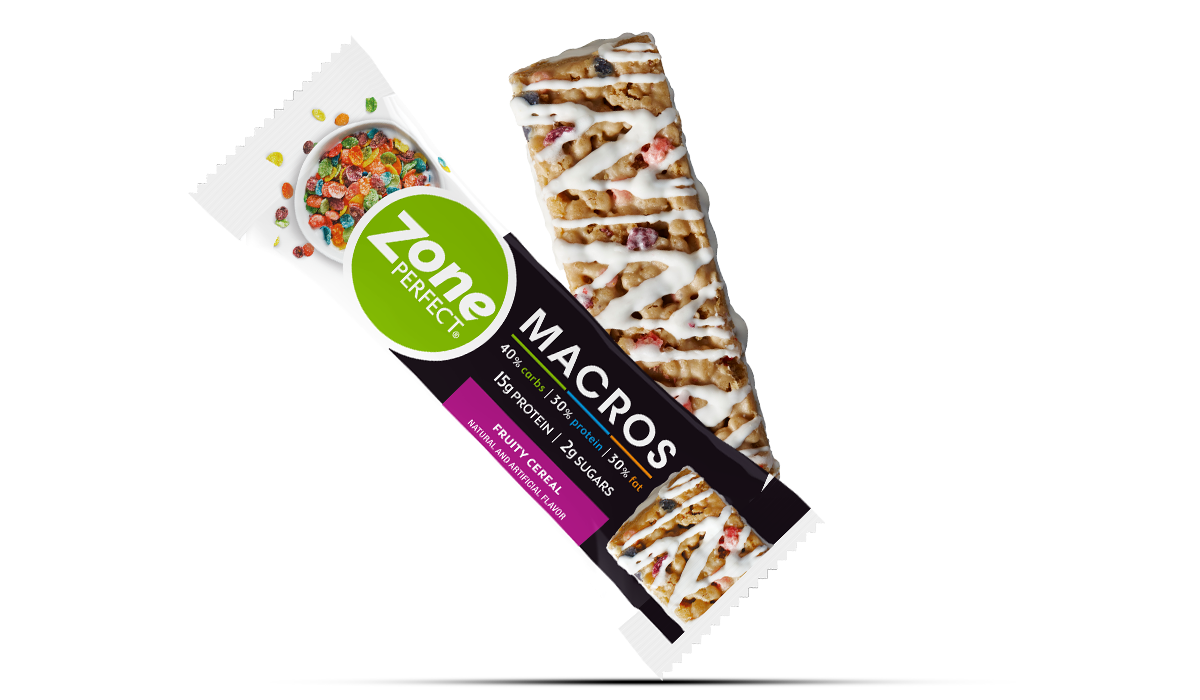 kissycrissy_'s tweet photo. I HIGHLY recommend these #ZonePerfect Macros Bars! Been getting Zone bars for years but this is a new take on it. 15g protein with 2g sugars and it literally tastes like fruity pebbles. I am HOOKED. https://t.co/SQP8qRe0MJ