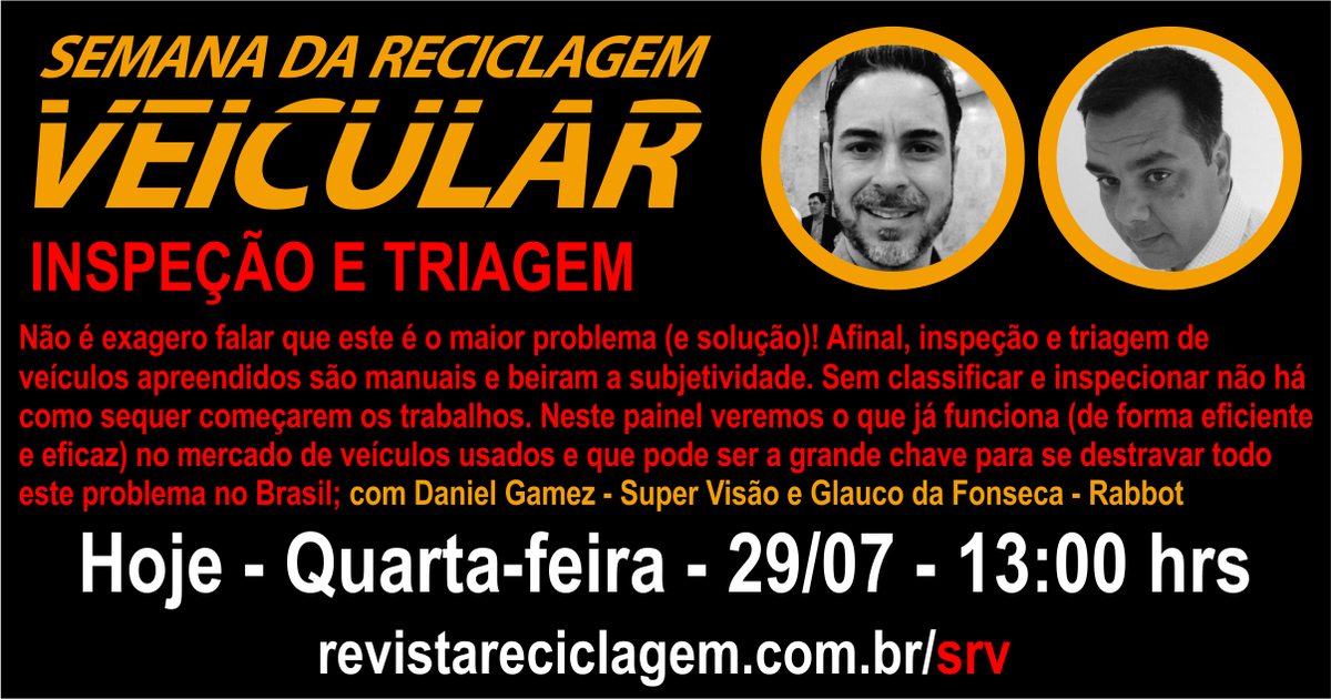 revreciclagem's tweet photo. Em pouco mais de uma hora estaremos no ar novamente! #revistareciclagem #semanadareciclagemveicular https://t.co/b3nlZRlwo5