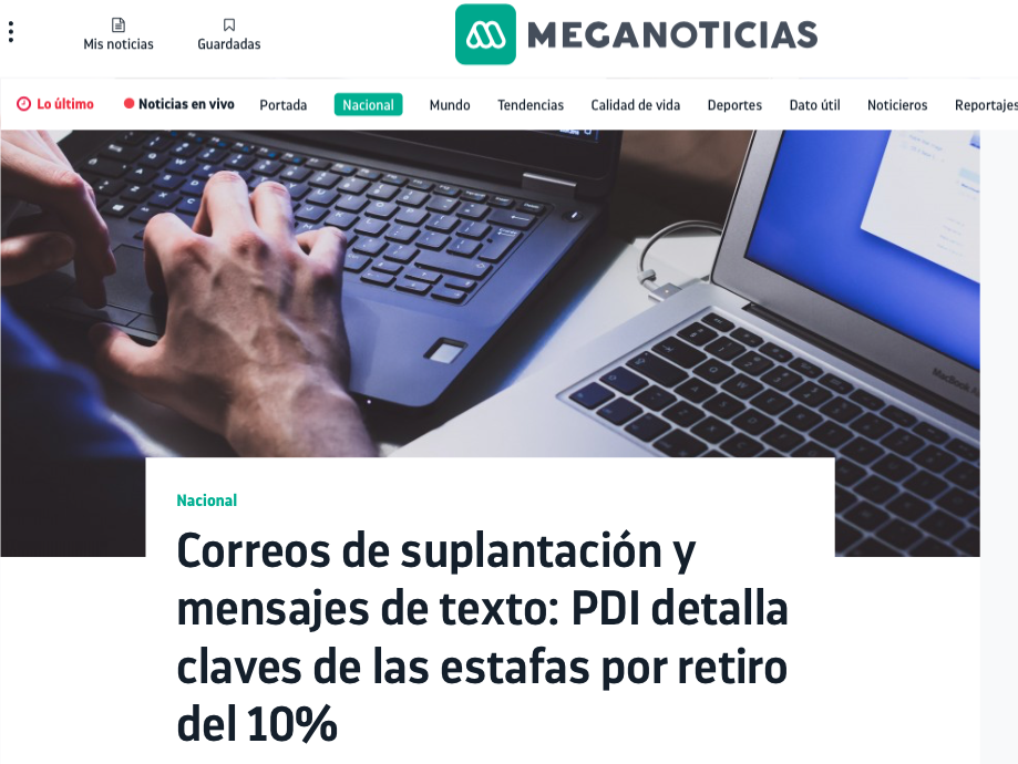 PDI_CHILE's tweet photo. Cuida tu 10% : delincuentes informáticos van a la caza de cédulas de identidad. 

RUT y número de serie son básicos para solicitar el retiro de fondos, por ello las nuevas estafas apuntan a obtener esa información personal.

Más sobre esta alerta en 👇🏽
https://t.co/uDcQXezX6G https://t.co/i6KLy7HAxf