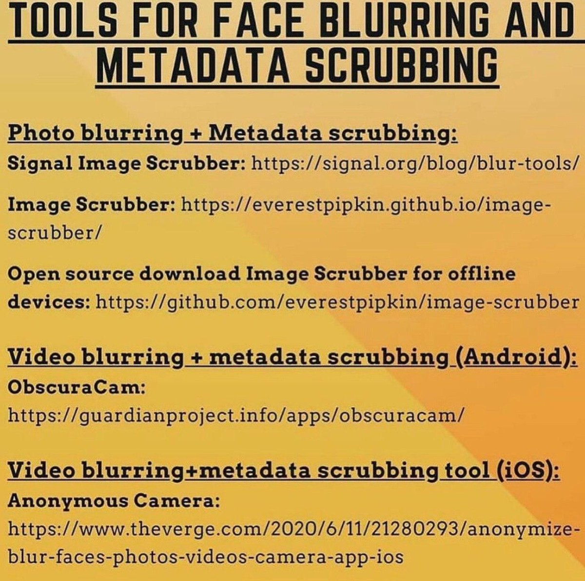 Thread:  #ANTIFA/ #BLM posted a series of graphics on Telegram this morning advising its followers how not to get caught by law enforcement for their "protest" actions. If they're peaceful and legal, why is this necessary?  @JackPosobiec  @davereaboi  @SaraCarterDC  @JordanSchachtel
