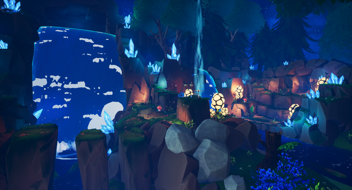 Keepers_Game's tweet photo. If you take an alternate path in Level 2, you'll end up in @GinaMarieLevy's Secret Level. She worked hard to bring this level to life from whiteboxing to lighting. 
🌻🍄🌱💎
#UE4 #leveldesign #indiedev #indiegame #gamedev #keepersofthetrees #FIEA https://t.co/TRh5P4CmfN