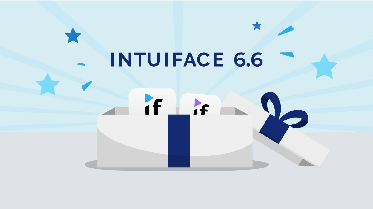 Intuiface's tweet photo. [New Release] We are excited to announce the release of Intuiface Version 6.6! New Player activation options, a cool method for triggering actions, and much more. For more details: https://t.co/91GnEsGmFn
#Intuiface #digitalsignage #newrealease #nocode https://t.co/3hWPjdUad6