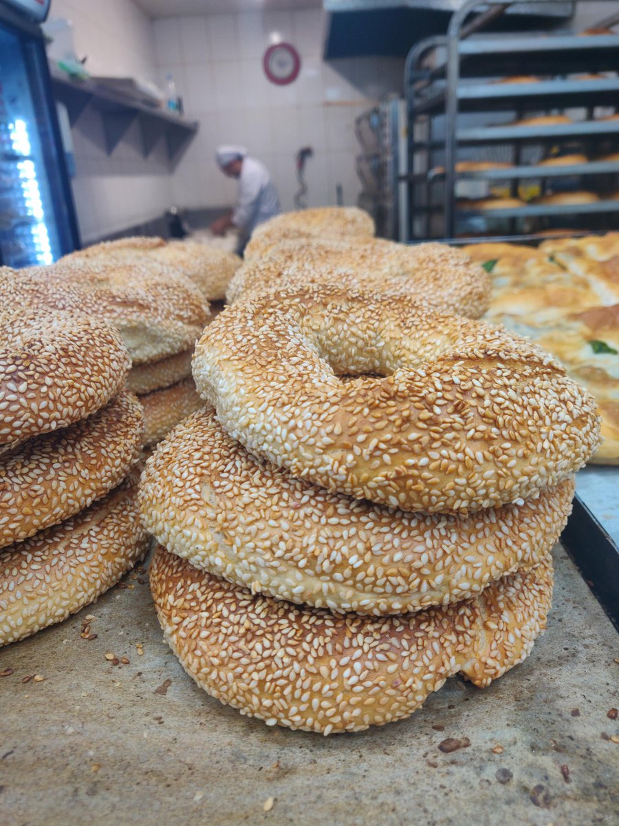 Turkish breads at Bakery next to my houseMy saviour during lockdown. This here is simit - a bagel like bread which is dipped in fruit molasses and water before being baked. One of the oldest breads from Istanbul. The joys in living in an area populated by Turkish people!