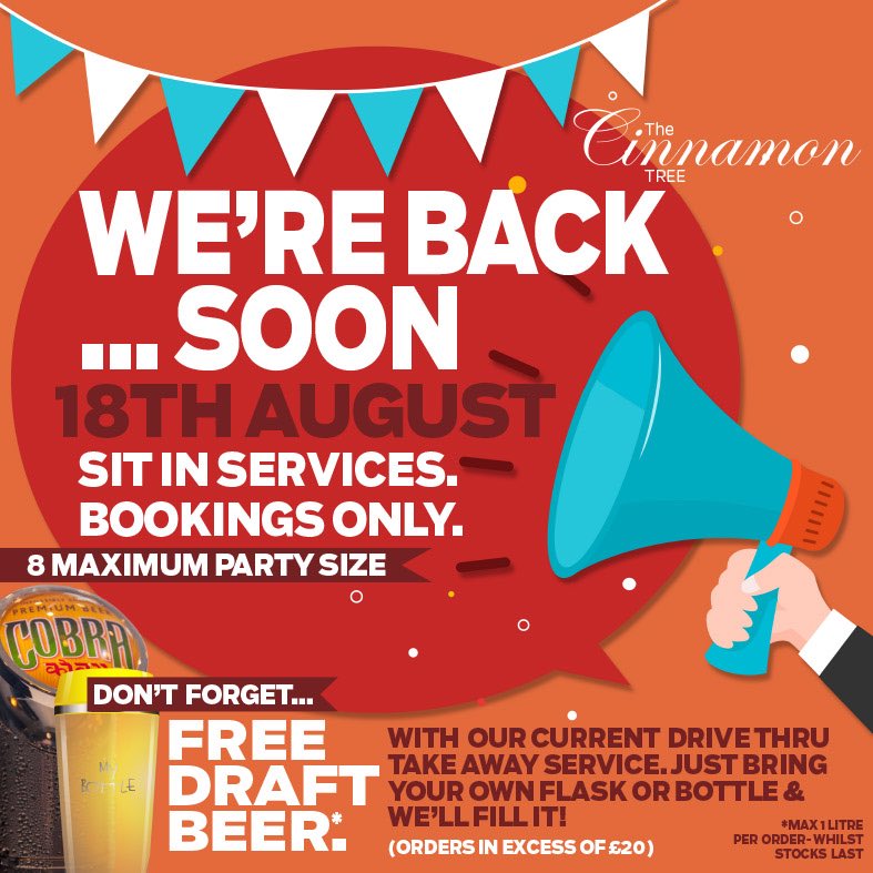 CinnamonTreeRCT's tweet photo. All excited for opening 😊. #Currylicious meals to eat and relax indoors. #bookyourtable to ensure your place and time. We missed you 🙃 https://t.co/4iJaYaI0MI