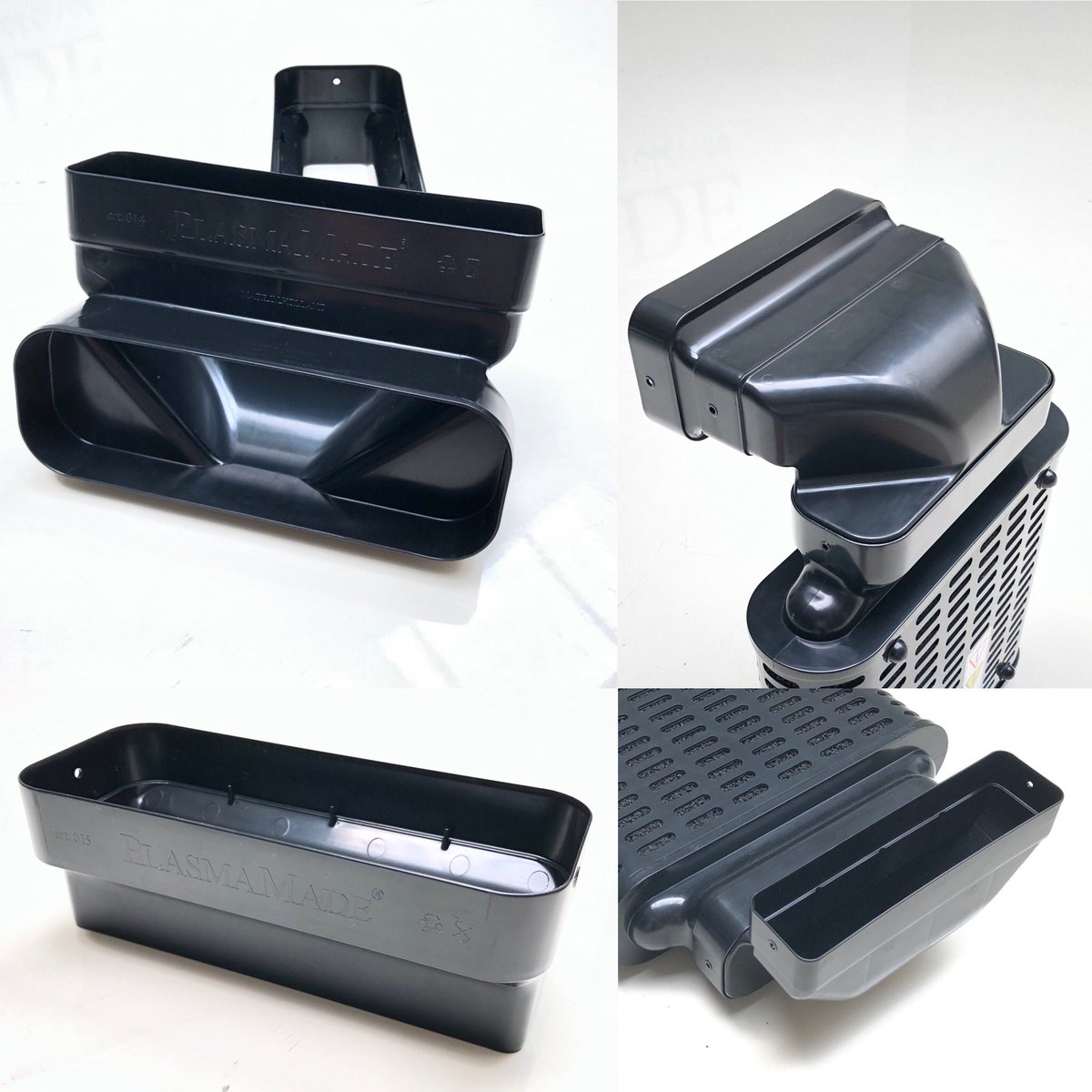 plasmamade's tweet photo. 2 #new #parts for the #guc1314 90 degrees with #booster #function art.014 an art.015 220x55mm 220x90mm #plasmamade #dutch #cookerhood #umluft #cleanair https://t.co/NMqRBA7nZa