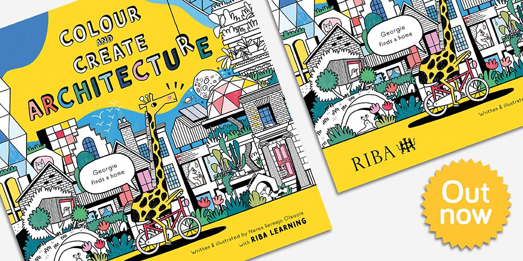 Introducing our brand-new children’s colouring book, Colour and Create Architecture, Georgie finds a home. Suitable for ages 5+, this book is an ideal gift to introduce children to the world of architecture in an enjoyable and creative way ➡️bit.ly/32EPBlr📘📗📕✏️🦒