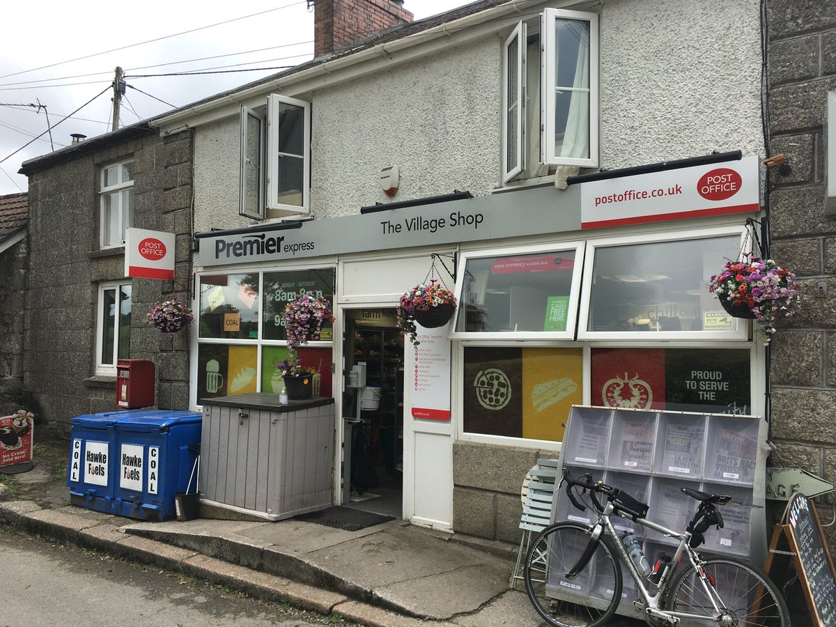AndyOsira's tweet photo. This corner shop in remote village in Cornwall has it covered. #ginocklock https://t.co/NEdTA60cGz