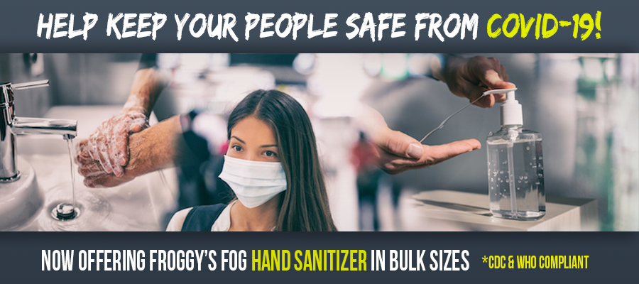 LouieLumen's tweet photo. Bulk sizes of Froggy's Fog hand sanitizer available! Stay safe and let us help open your doors!

Check it out: https://t.co/PYvtcDnVb7 https://t.co/KhS9YXcycP