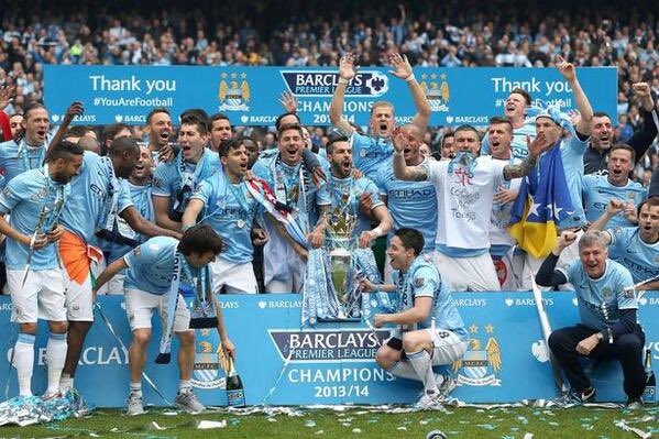 11th May 2014David Silva wins his second league title at Manchester City after beating West Ham 2-0