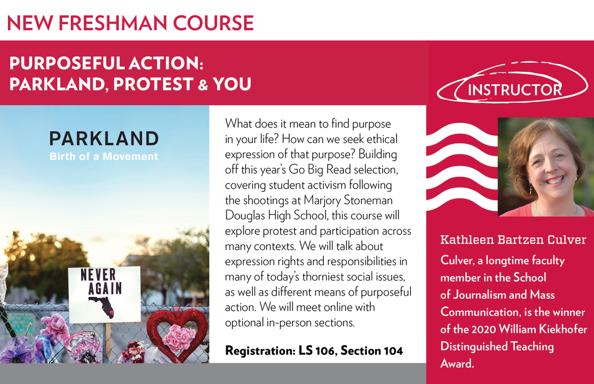 kbculver's tweet photo. I’m thrilled to be teaching this new course for UW-Madison freshmen this fall. If you’re at #UWSOAR #futurebadger, check out LS 106, section 104. We’re going to have a GREAT experience together. https://t.co/MhEvYRJLjP
