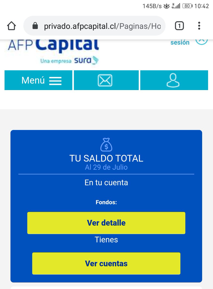 atomo87a's tweet photo. @AFP_Capital @T13 @meganoticiascl @tv_mauricio @ciper @Superpensiones @MuchoGustoMEGA @TVN @roberto_saa
Ahora la AFP NO publica el valor cuota actualizado y los saldos.
¿Cómo saber que el monto (saldo) que tengo ahorrado es correcto? https://t.co/XDLtdnk0TP