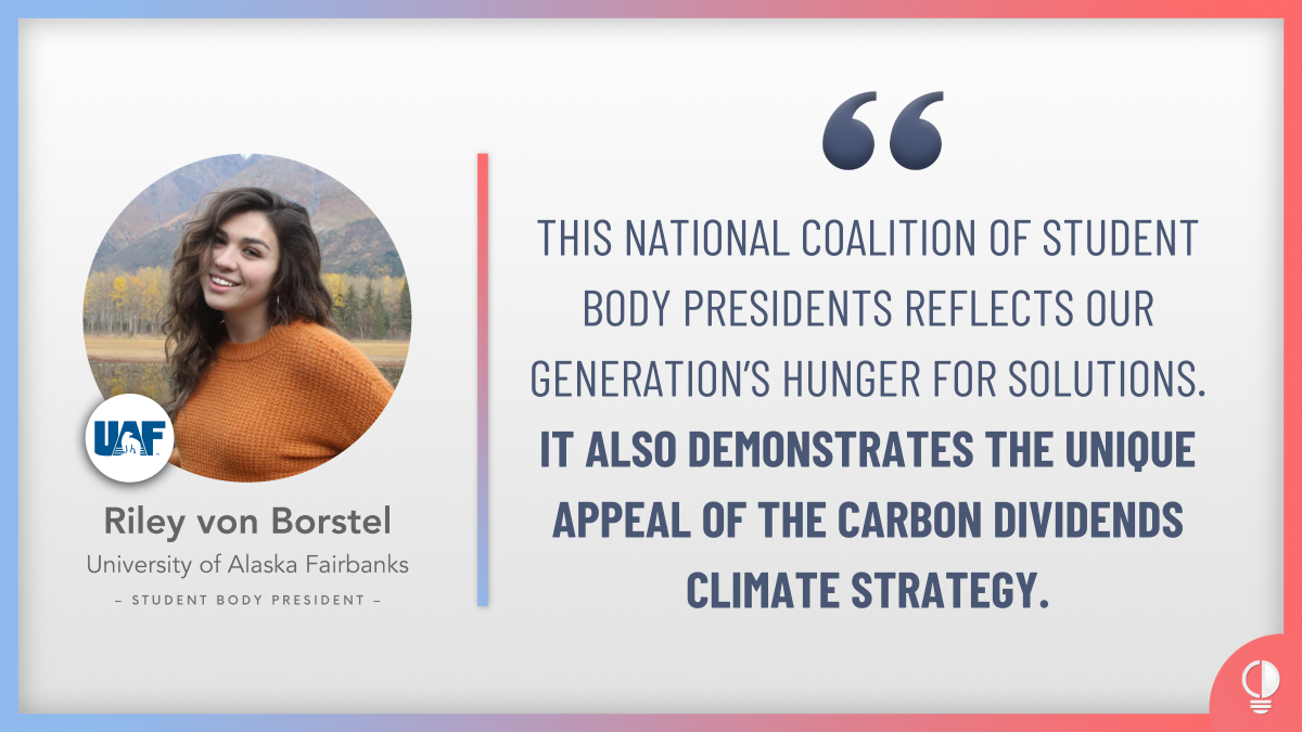 S4CD_Official's tweet photo. 350+ student body presidents. All 50 states.
Learn more at https://t.co/vHniiLlxHW
#CarbonDividends #ClimateSolutions #SBPstatement https://t.co/A7ofrM7V0k