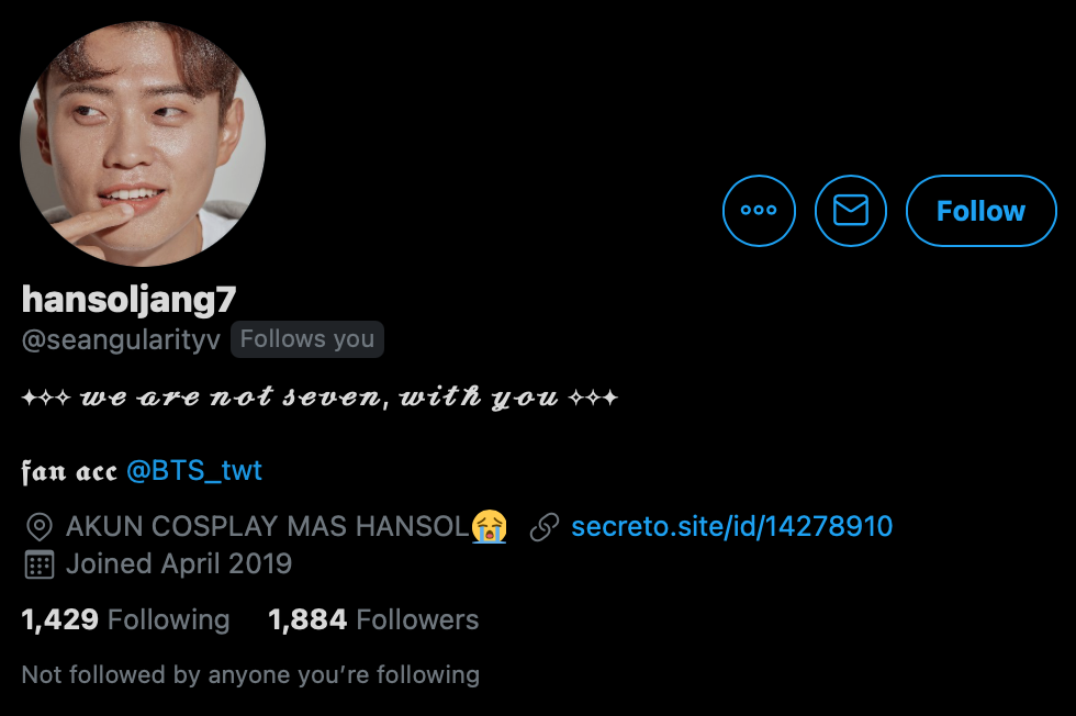 jehianps's tweet photo. Dear  @seangularityv , tolong di momen seperti ini jangan bermain cosplay dahulu ya. Mas Hansol masih dalam jangka waktu kerjasama dengan BTS dan Tokopedia.

Saya mohon kerjasamanya. https://t.co/24ZhbGWkTL