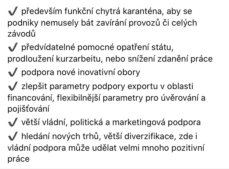 MJureka's tweet photo. Dnes na #CEF2020 jsem prezentoval co je z pohledu @kducsl nutné udělat pro podporu a rychlý restart našeho exportu!! https://t.co/fwcZ5hgNSU