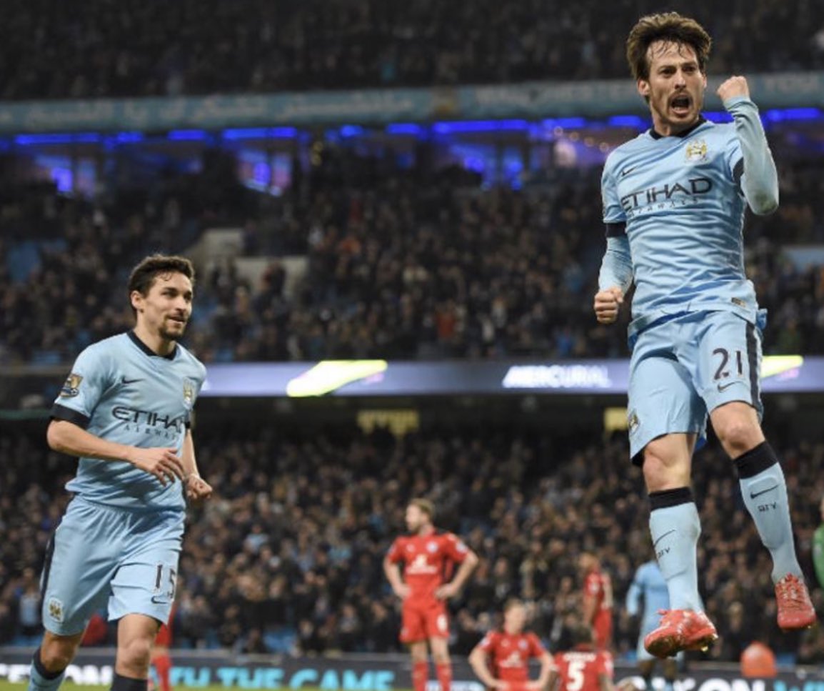 4th March 2015David Silva gave Manchester City the lead against Leicester with a great goal. Man City 2-0 Leicester