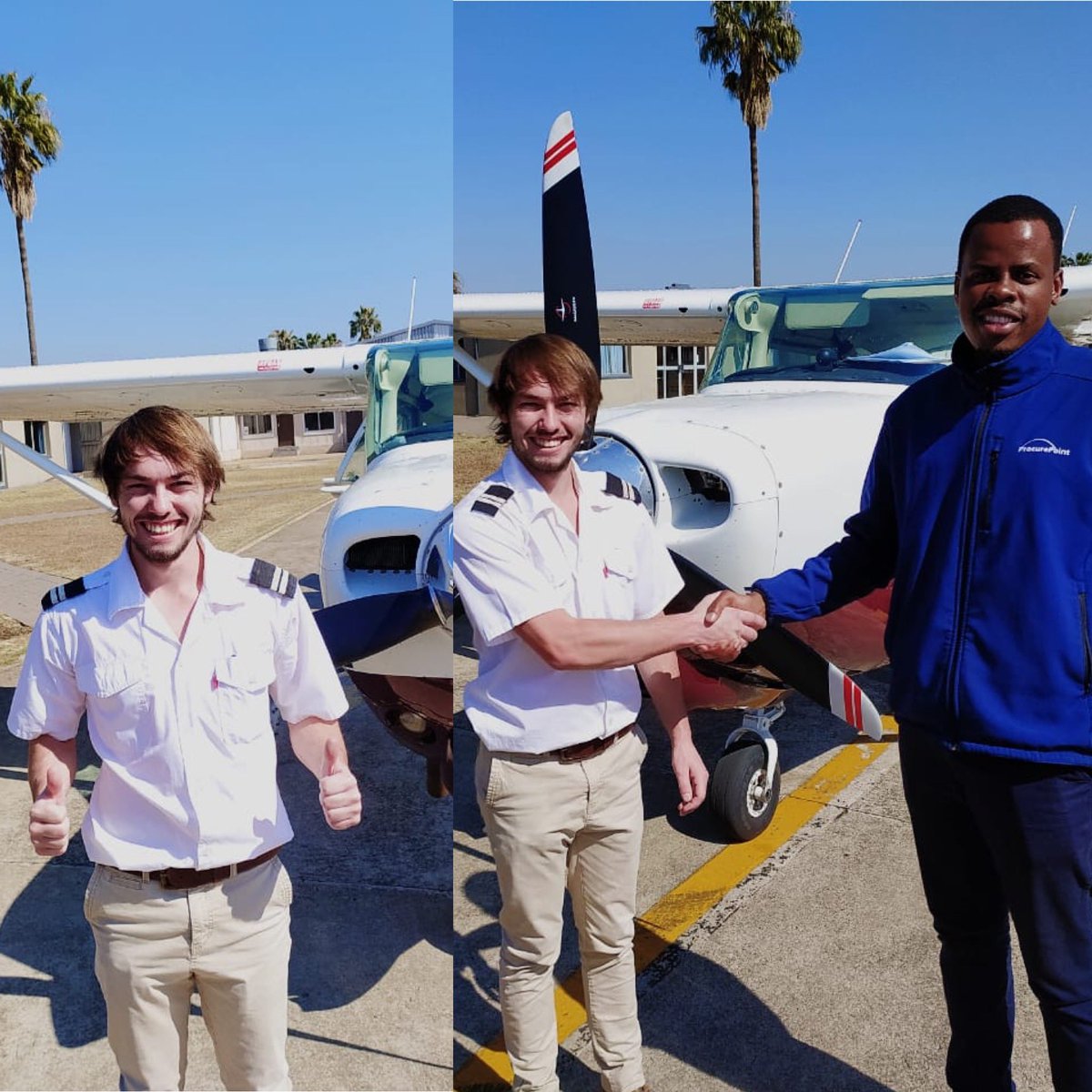 kishugu's tweet photo. A huge congratulations to one of Kishugu’s pilot students, Christiaan Steyn, who received his Commercial Pilots Licence and IF (Instrument Rating) today. Hard work pays off and you derserve this. To sign up to become a pilot, visit our website https://t.co/5ZRS09rpv1. https://t.co/JFypLqyfUU