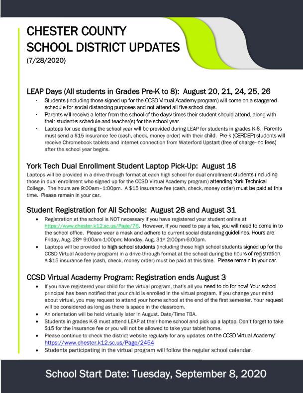 Chester_County_School_District (@districtchester) on Twitter photo 