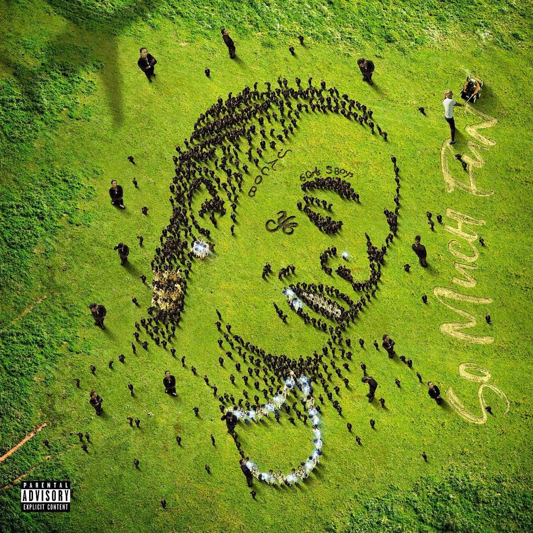 Au final c’est plus de 803 Young Thug qu’on retrouve sur la cover finale.Bien qu’au départ l’idée de base était de faire rejoindre pleins de personnes des 4 coins du monde pour former le visage de Thug celle-ci n’a finalement pas été retenue.