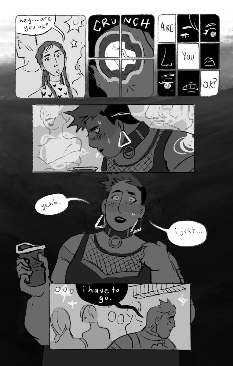 narcissus of the stall, for an APOCALYPSE-themed comic anthology (1/2) 
