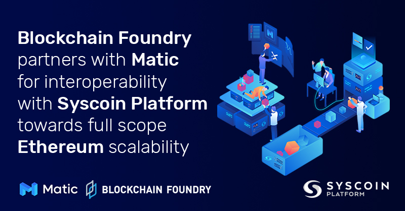 Great news! 🤝 <a href="/BlockFoundry/">Blockchain Foundry</a> and <a href="/maticnetwork/">Matic Network (Inactive account)</a> establish a partnership towards interoperability between @Syscoin Platform and Matic. The combined advantages of $SYS and $MATIC bring full-scope #scalability to #Ethereum. Article in thread.