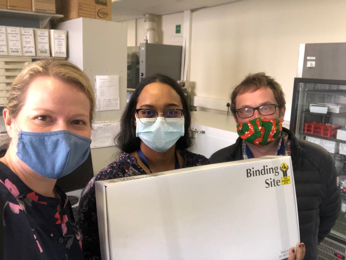 Our COVID-19 antibody kits have arrived in Cape Town to support the Red Cross Children’s Hospital in the diagnosis of PIMS-TS. Wishing you all the best <a href="/Immunology_UCT/">Immunology_UCT</a> <a href="/TheBindingSite/">Binding Site</a> <a href="/AFC_immuno/">Adam Cunningham</a>