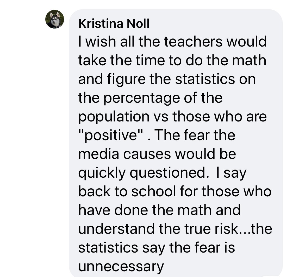 Kristina thinks I just need to understand math.