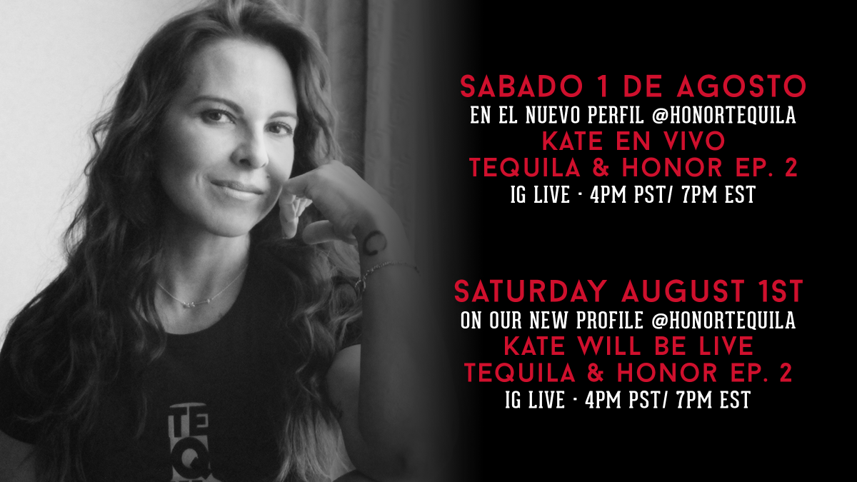 TequilaHonor's tweet photo. Queridos amigos, los invitamos a que sintonicen este sábado 1 de agosto, el 2ndo episodio de nuestro show Tequila &amp; Honor en Instagram Live. @katedelcastillo estará en vivo. 
#tequilahonor #honortequila #viveconhonor  #tequilayhonor #tequilalovers #tequilatime #katedelcastillo https://t.co/ZV4tZWhz1H