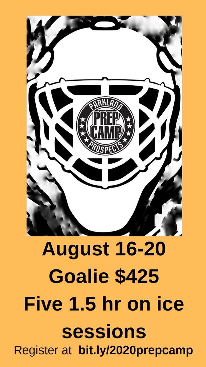ProspectsPrep's tweet image. We are very happy to again deliver AFFORDABLE, LOCAL Goalie dedicated sessions in our 5 day camp.  

You will find no better goalie session value than at our camp.

Goalies will receive 5 days of training w/ 1.5 hrs of ice per session.

#prepcamp #goalie

Bit.ly/2020prepcamp